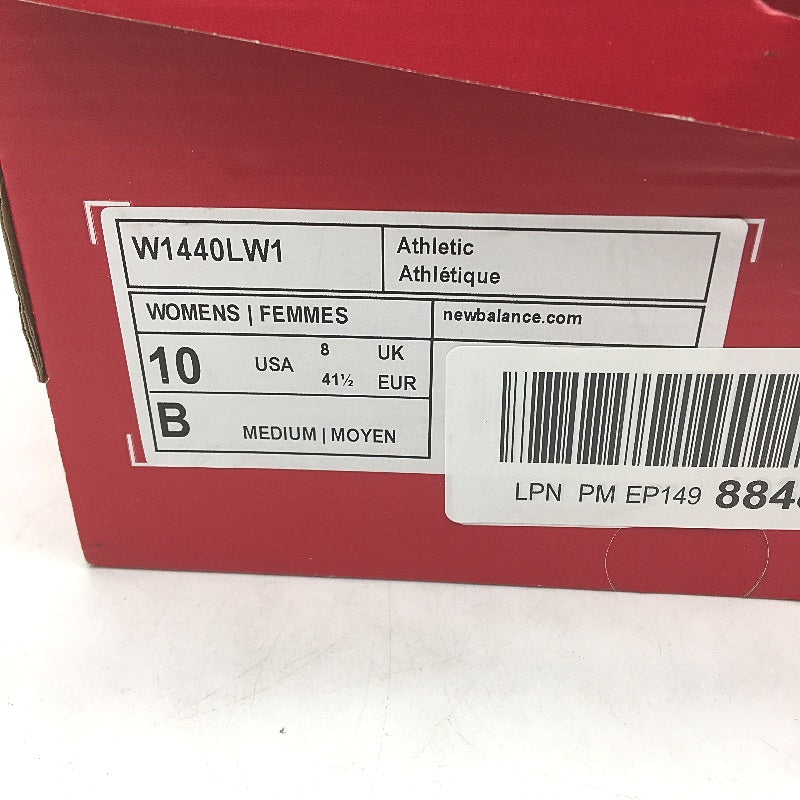 New Balance Fresh Foam White Athletic Sneakers W1440LW1 Ladies Size US 10 DEMO