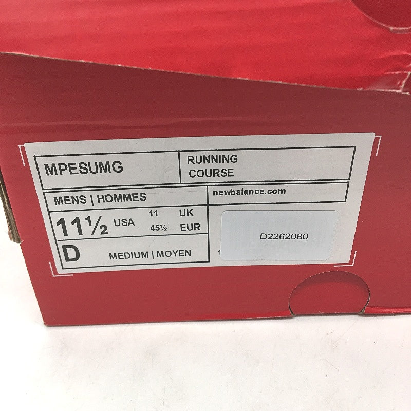 New Balance Running Course Dark Grey Sneakers MPESUMG Mens US 11.5 EU 45.5 NEW