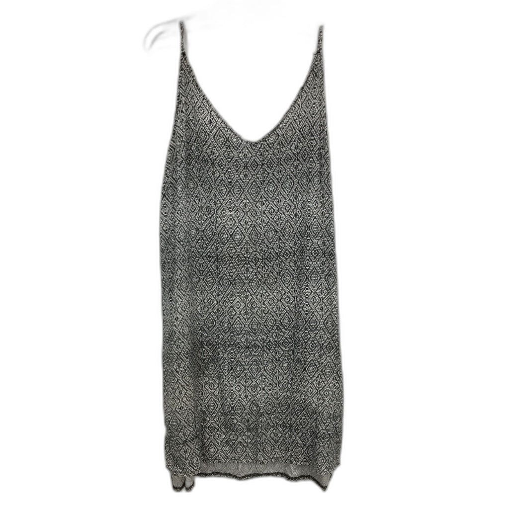 Edited Spaghetti Strap Black Diamond Pattern Mini Dress Ladies Size 14