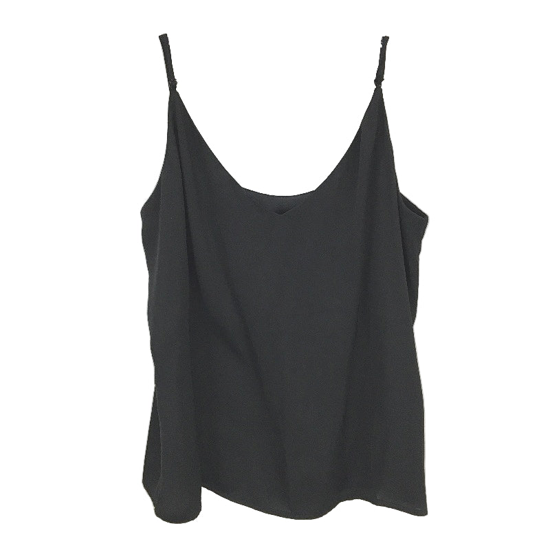 Glassons Strappy Under Shirt Plain Black Camisole Top Ladies Size 12