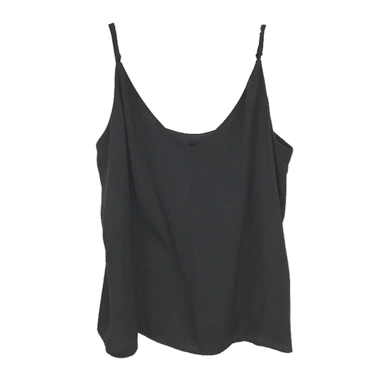 Glassons Strappy Under Shirt Plain Black Camisole Top Ladies Size 12