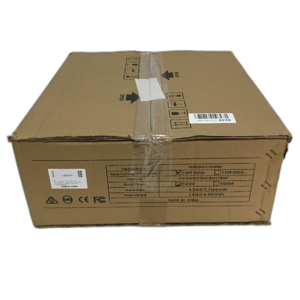 3500W 250V 50Hz Stainless Steel Commercial Induction Electric Stove Cooktop NEW