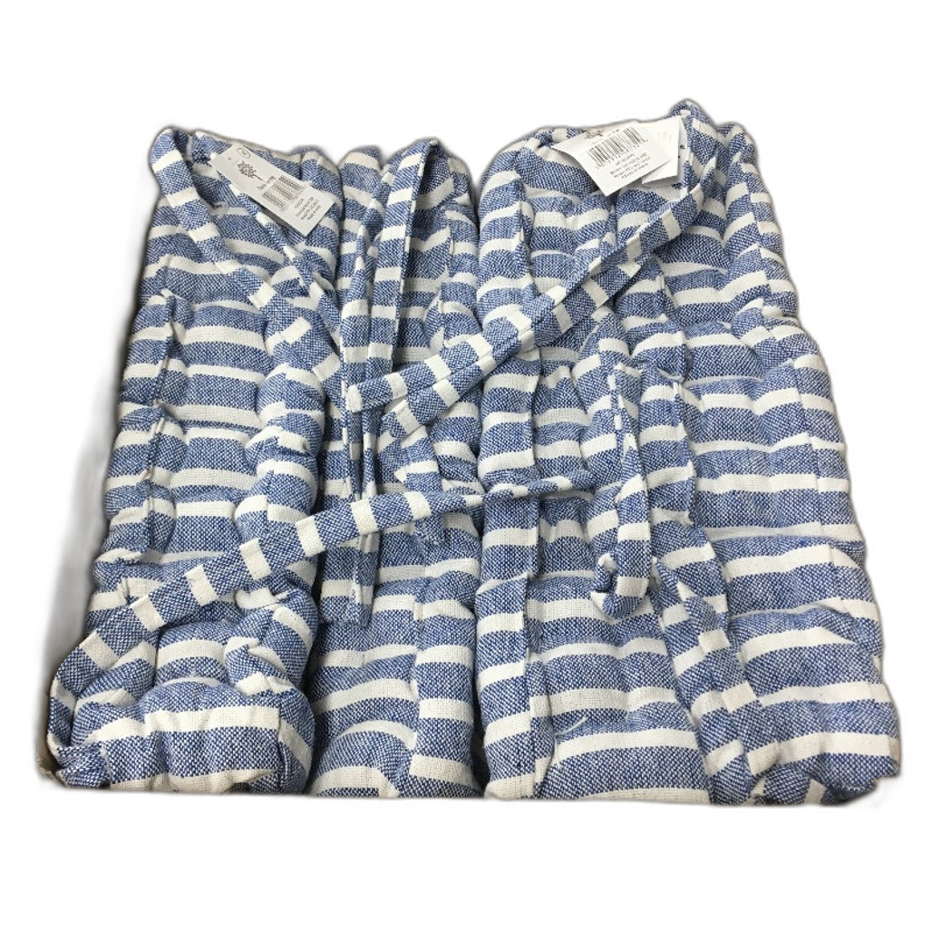 Nicola Spring French Mattress Blue Stripe Seat Cushion Pads 40x40cm NEW