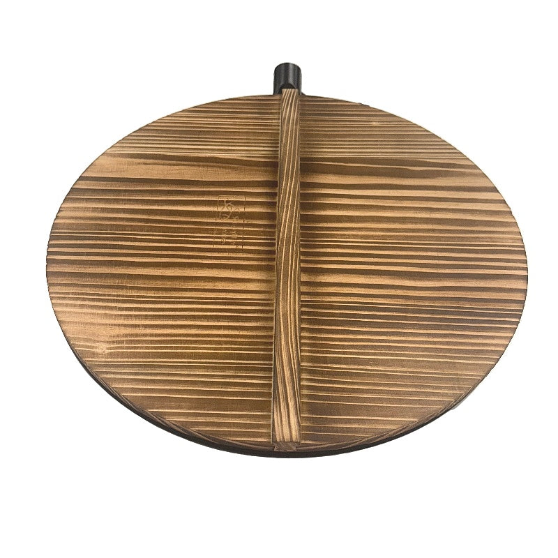 Souped Up Recipes 13.4 Inch Preseasoned Carbon Steel Wok with Wooden Lid DEMO