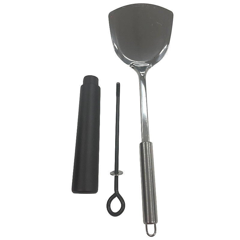 Souped Up Recipes 13.4 Inch Preseasoned Carbon Steel Wok with Wooden Lid DEMO