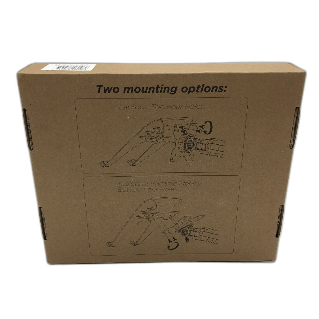 Ultrarm Vesa Black Steel Notebook Laptop Holder Tray fits VESA 75/100 2lbs NEW