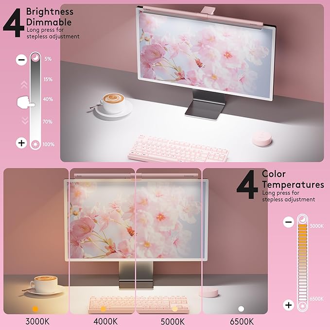 Quntis 20 Inch ScreenLinear RGB Wireless Monitor Light Bar with Remote NEW