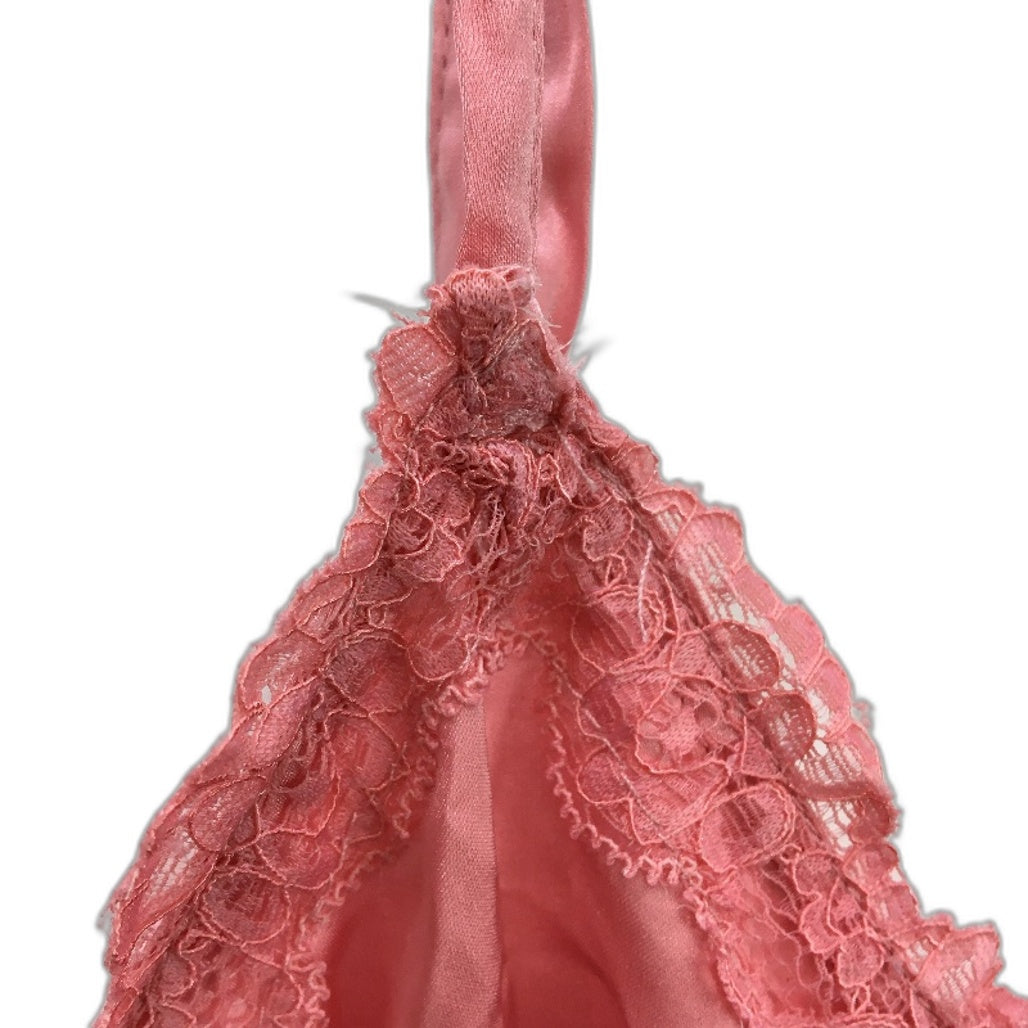 Cotton On Body Staycay Satin Lace Pink Sleep Romper Ladies Size Medium