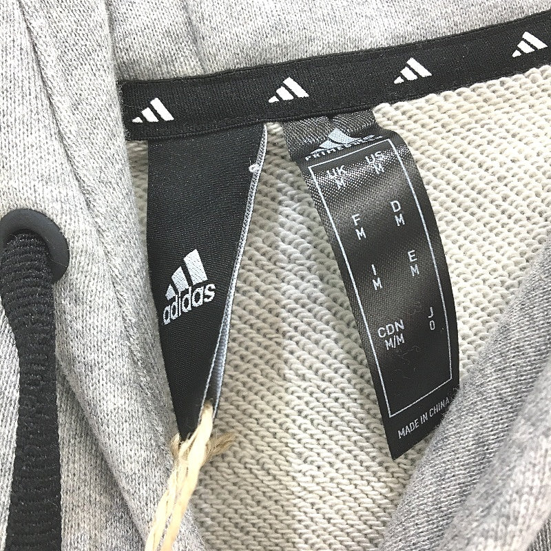 Adidas Future Icons Logo Graphic Grey Marle Pullover Hoodie Mens Size Medium NEW