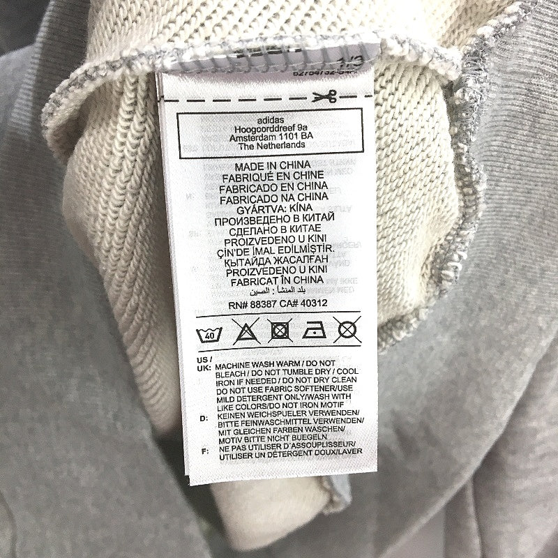 Adidas Future Icons Logo Graphic Grey Marle Pullover Hoodie Mens Size Medium NEW