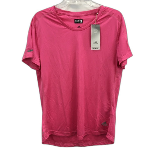 Adidas AeroReady AKTIV Against Cancer Pink Run It Tee Ladies Size Large NEW
