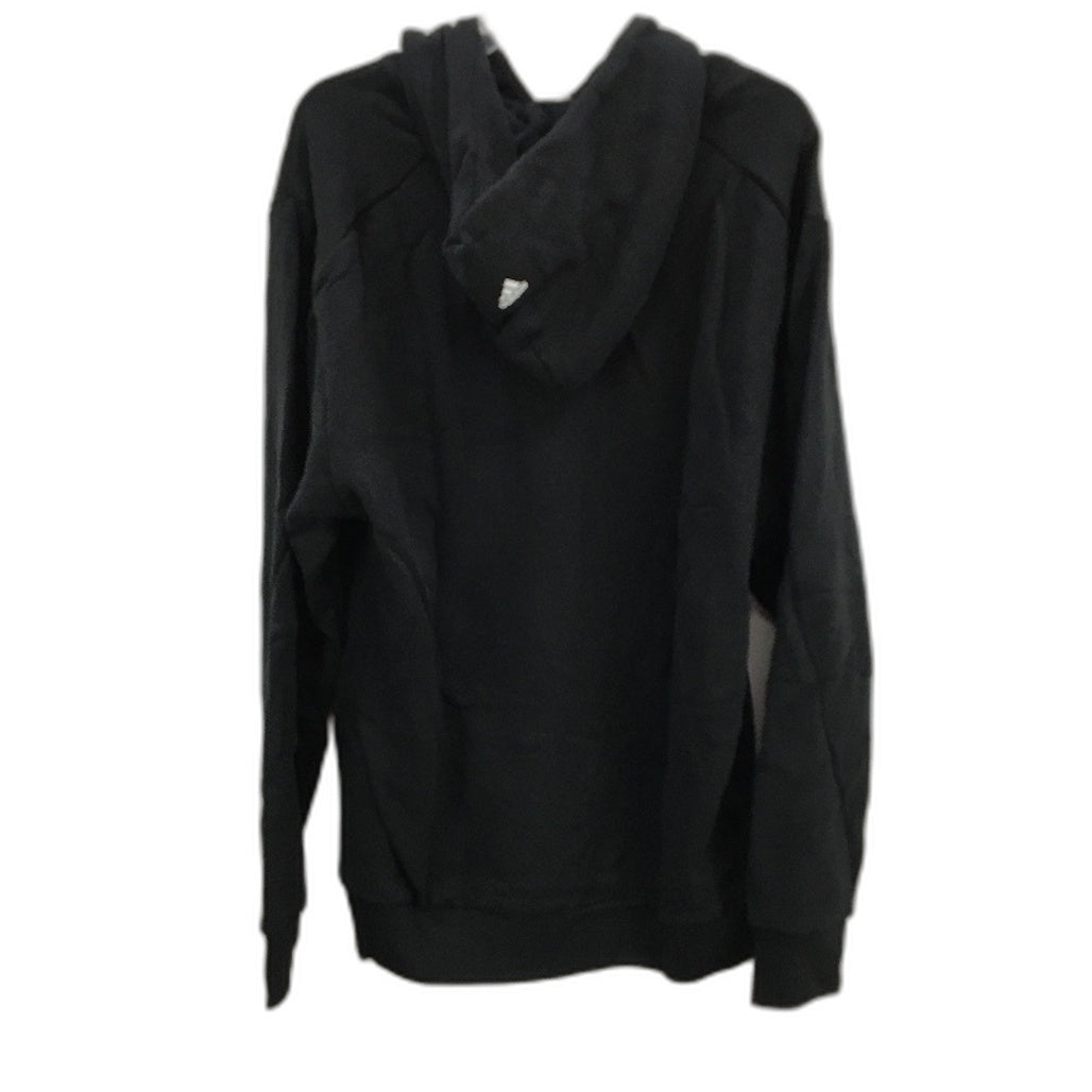 Adidas Future Icons Logo Graphic Black Pullover Hoodie Mens Size XL NEW