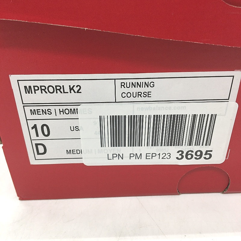 New Balance Running Course Black Mesh Sneakers MPRORLK2 Mens US 10 EU 44 NEW