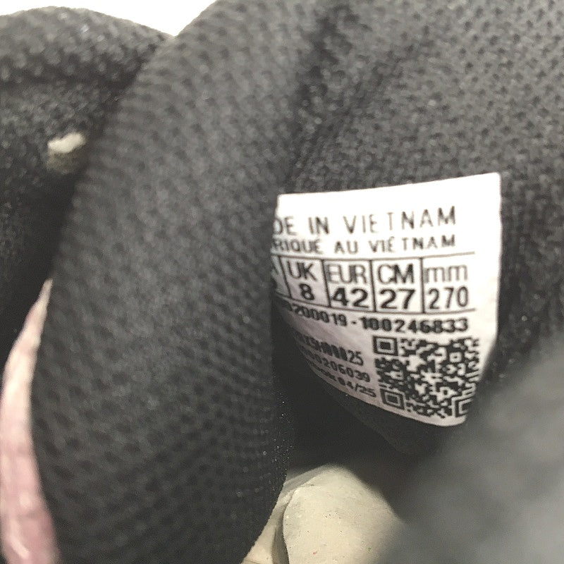 Reebok Press White Fabric Basketball Sneakers Unisex US M9 W 10.5 EU 42 NEW