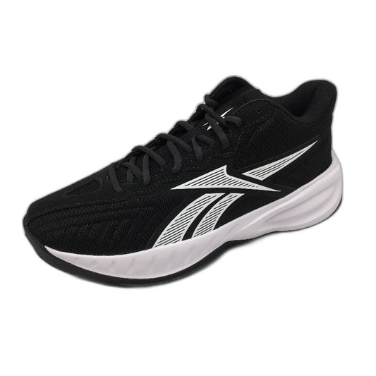 Reebok Press Black Fabric Basketball Sneakers Unisex US M9 W 10.5 EU 42 NEW