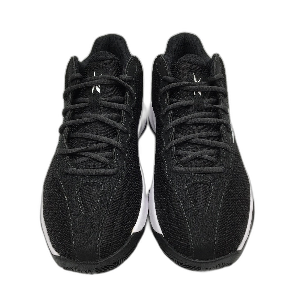 Reebok Press Black Fabric Basketball Sneakers Unisex US M9 W 10.5 EU 42 NEW