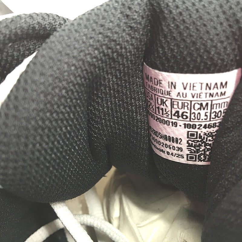 Reebok Press Black Fabric Basketball Sneakers Unisex US M9.5 W11 EU 42.5 NEW