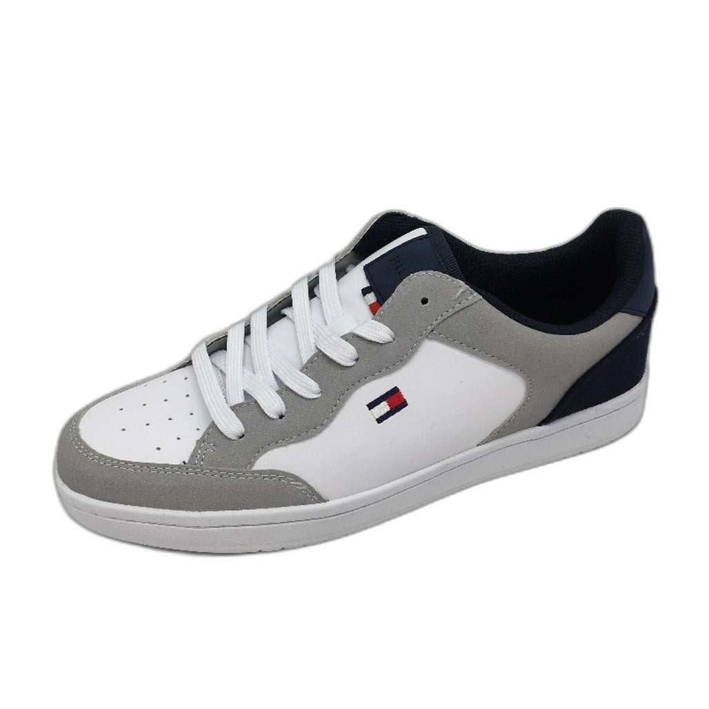 Tommy Hilfiger Grey White Navy TM Lenard Sneaker Trainers Mens US 10 EU 43 NEW