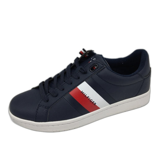 Tommy Hilfiger Navy Blue TM Lectern Sneaker Lace Up Trainers Mens US 9 EU 42 NEW