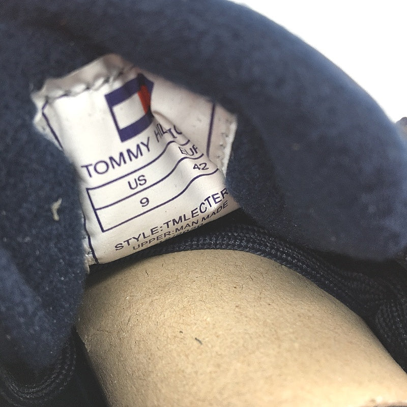 Tommy Hilfiger Navy Blue TM Lectern Sneaker Lace Up Trainers Mens US 9 EU 42 NEW