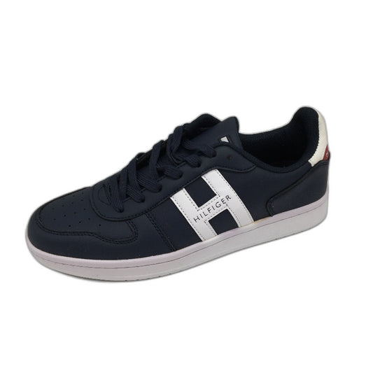 Tommy Hilfiger Navy & White TM Leman Sneaker Lace Up Trainers Mens US9 EU 42 NEW