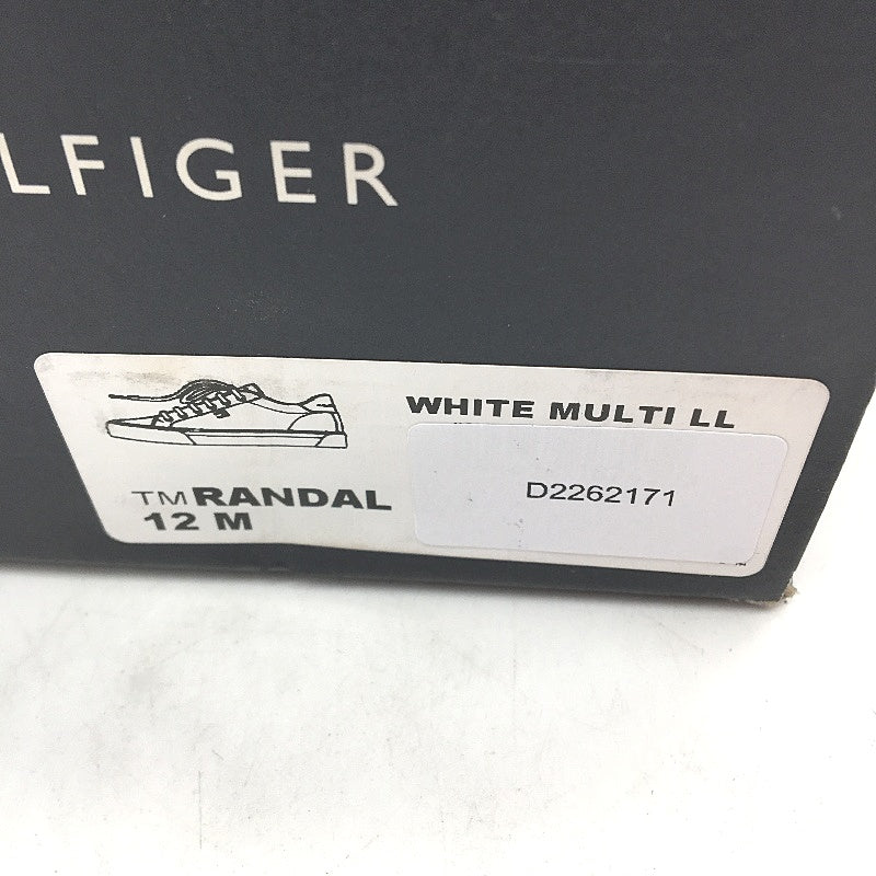 Tommy Hilfiger White TM Randal Sneaker Lace Up Trainers Mens US 12 EU 45.5 NEW