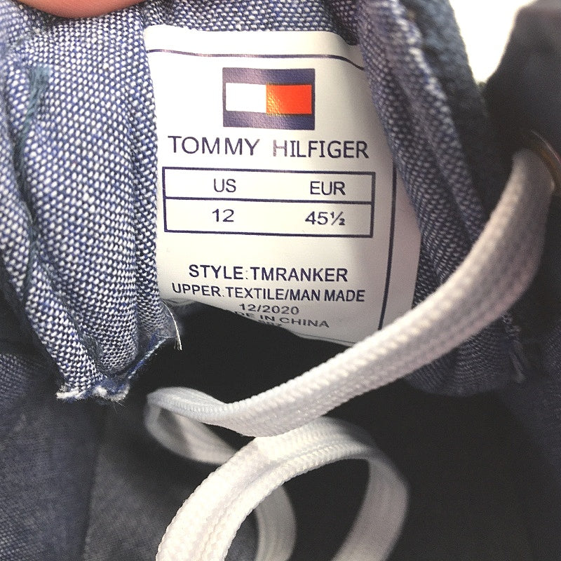 Tommy Hilfiger Navy TM Ranker Sneaker Lace Up Trainers Mens US 12 EU 45.5 NEW