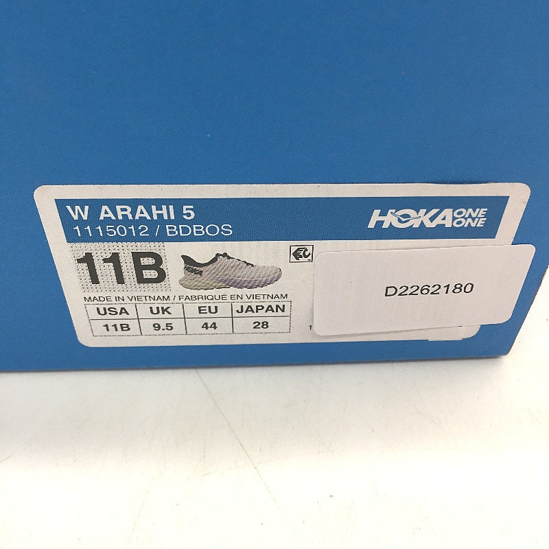 Hoka One One Arahi 5 Mesh White & Navy Sneakers Ladies Size US 11B EU 44 NEW
