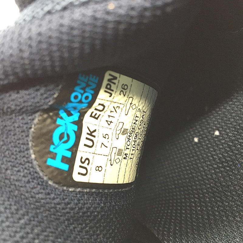 Hoka One One Torrent 2 Navy Teal & Orange Sneakers Mens Size US 8 EU 41 NEW