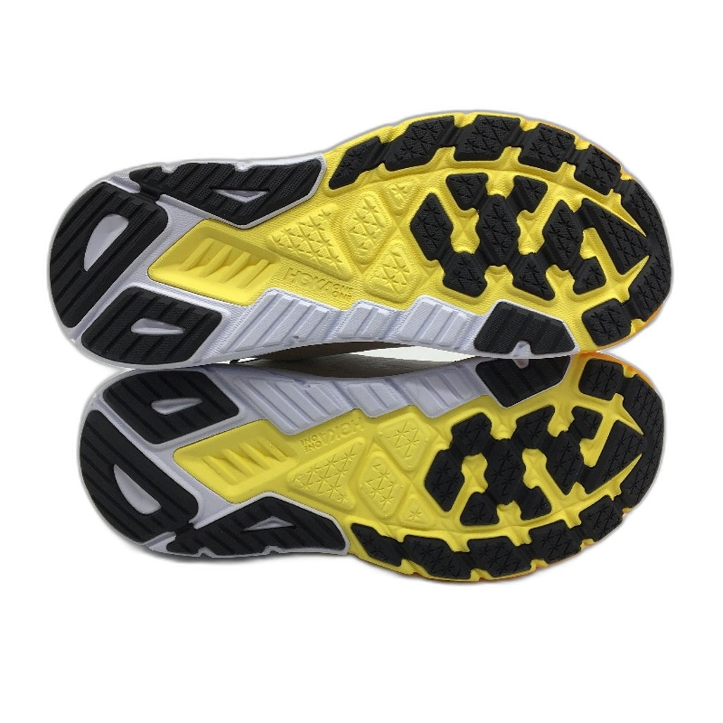 Hoka One One Arahi 6 Mesh White & Neon Orange Sneakers Mens US 10.5D EU44 NEW