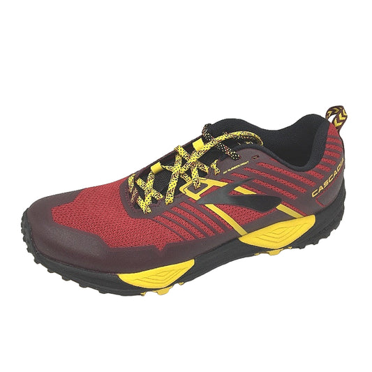 Brooks Cascadia 13 Red & Maroon Trail Running Sneaker Shoes Mens US 8D EU 41 NEW