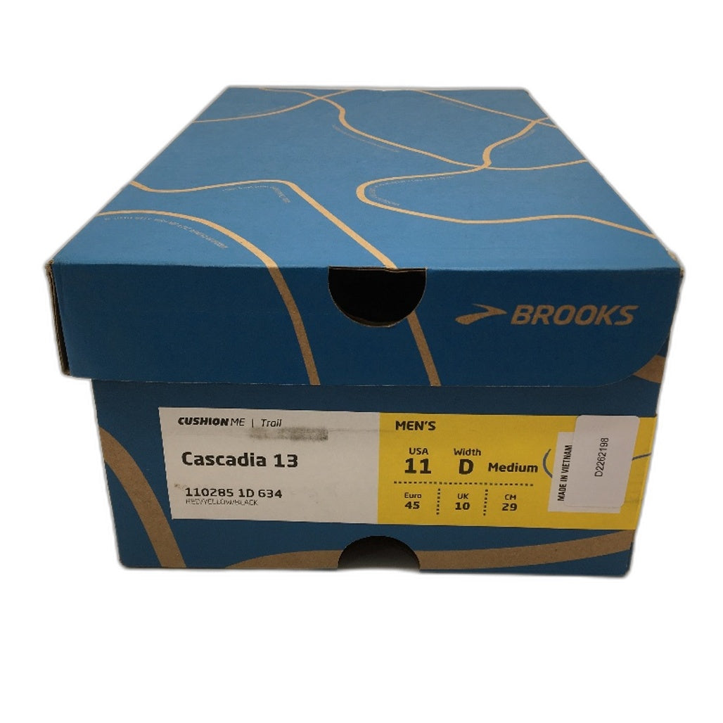 Brooks Cascadia 13 Red & Maroon Trail Running Sneaker Shoes Mens US 11D EU45 NEW