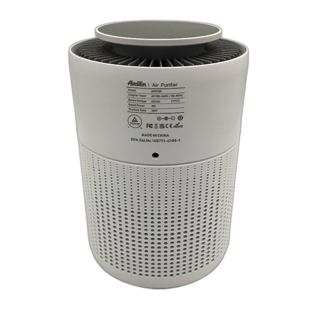 Aircillin AP070B Air Purifier For Home HEPA Filter Remove Smell Particles NEW