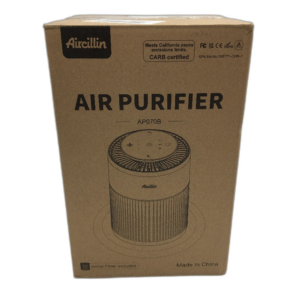 Aircillin AP070B Air Purifier For Home HEPA Filter Remove Smell Particles NEW