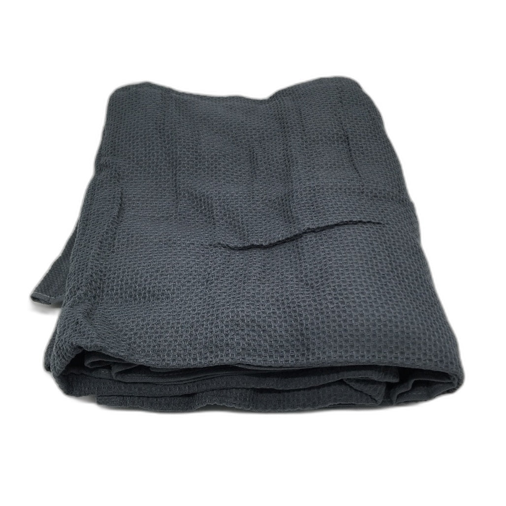 Soft Waffle All Season Breathable Bed Blanket 100% Cotton Grey 150x200CM NEW