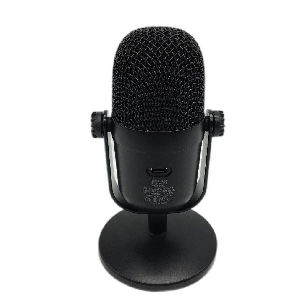 ONIKUMA USB Condenser Microphone Gaming Streaming Mic With Mute Button NEW
