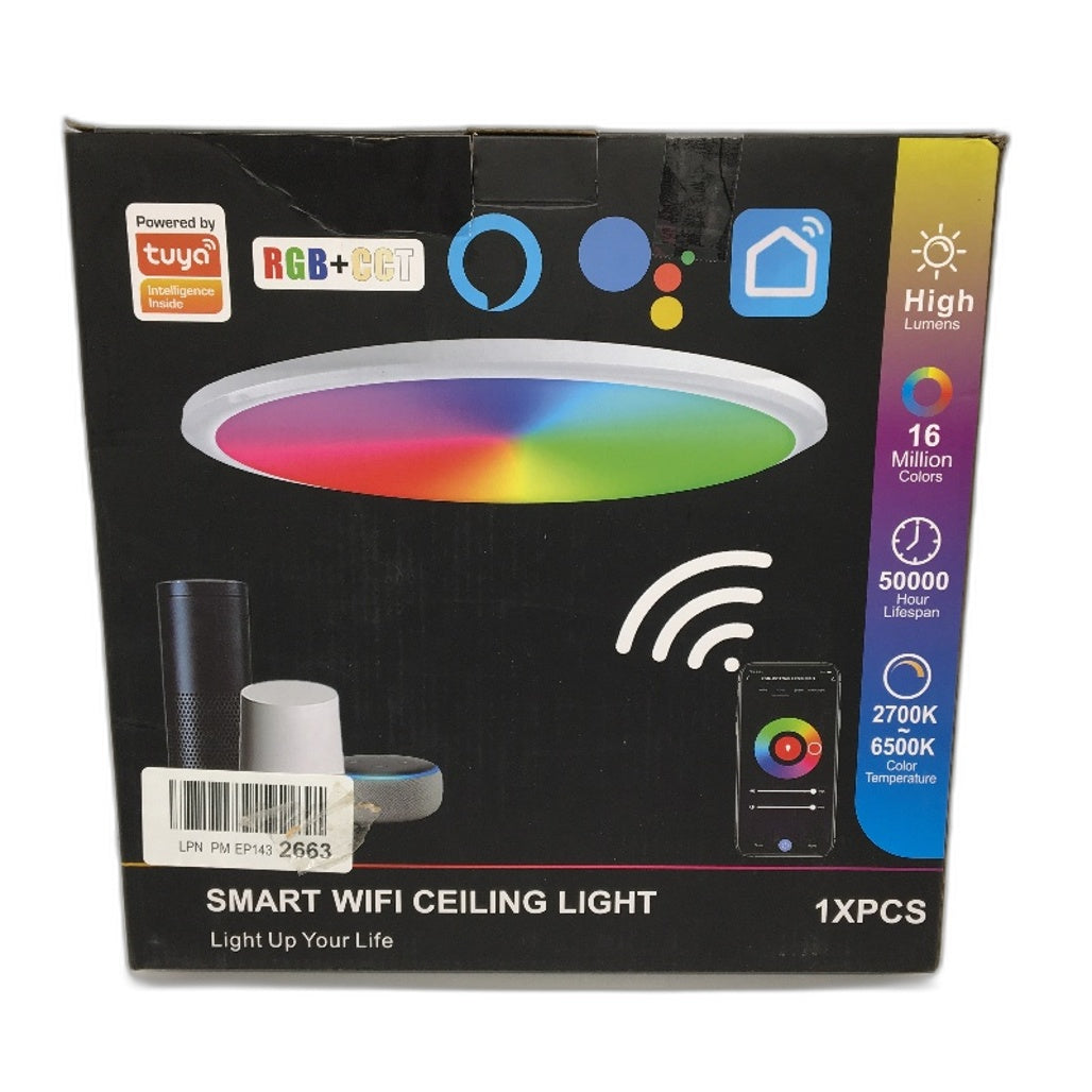 LED Smart Ceiling Light WiFi Bluetooth App Remote Control Waterproof NEW
