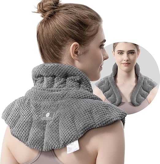 Uncn Microwavable Heating Pad Wheat Bag For Neck Shoulders Back Pain Relief NEW