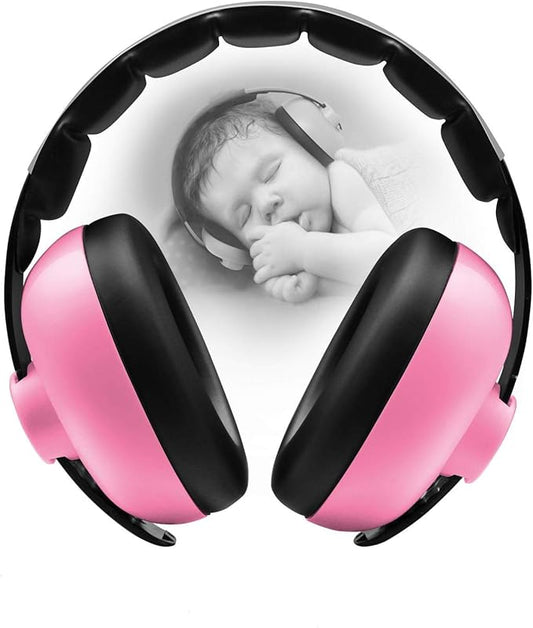 BBTKCARE Baby Infant Earmuffs Ear Protection Noise Reduction Headphones Pink NEW