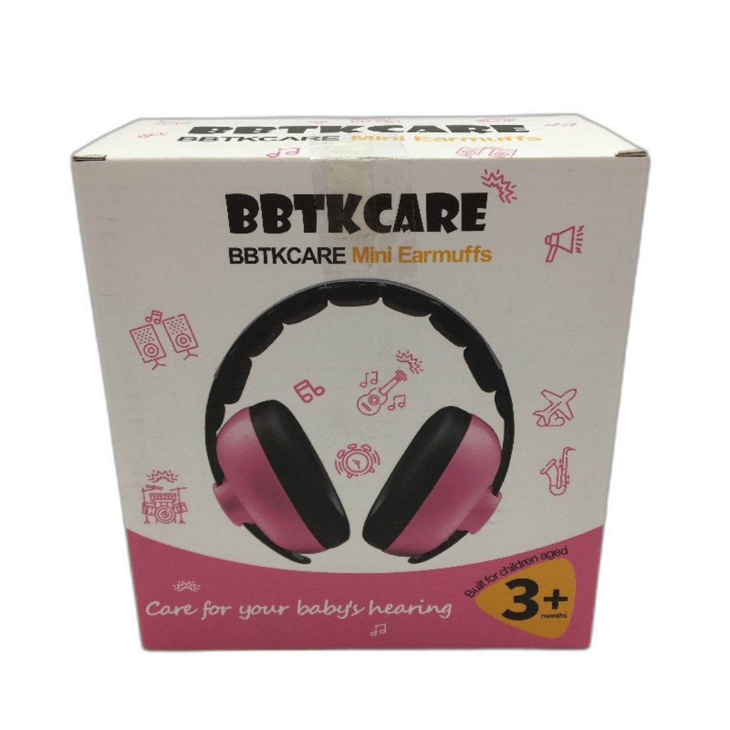 BBTKCARE Baby Infant Earmuffs Ear Protection Noise Reduction Headphones Pink NEW