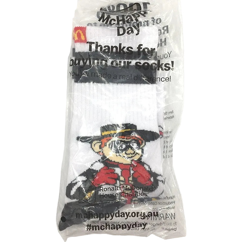McDonald's McHappy Day Silly Socks 4 Pack Grimace & Hamburglar Unisex Adult NEW