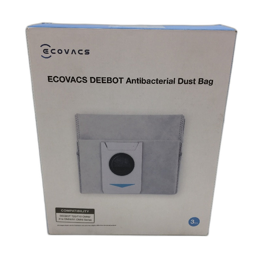 Ecovacs 3 Pack Deebot Antibacterial Dust Bag T20/T10 OMNI/X1e OMNI/X1 OMNI NEW