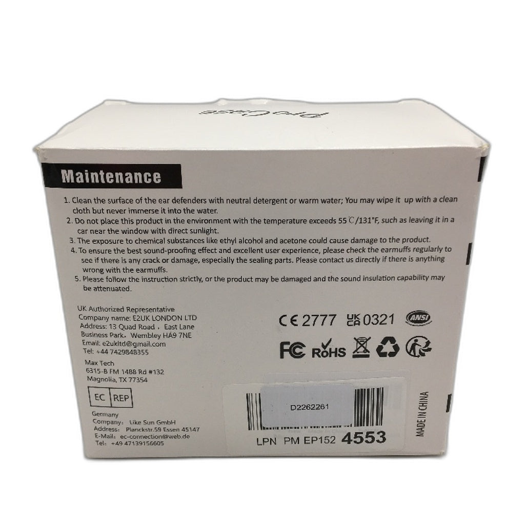 ProCase Safety Earmuffs Noise Reduction Hearing Protection For Adults Kids NEW