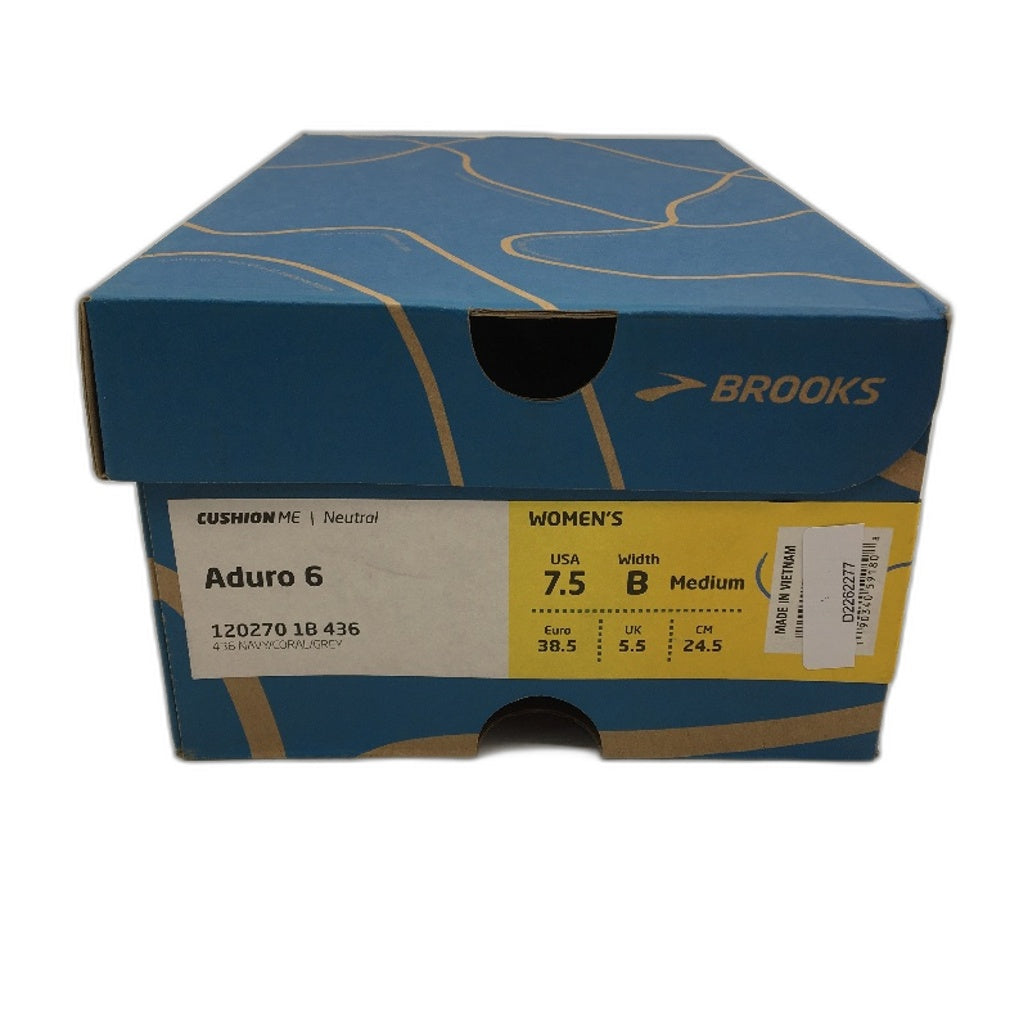 Brooks Aduro 6 Navy Blue Lightweight Running Sneakers Ladies US 7.5B EU 38.5 NEW