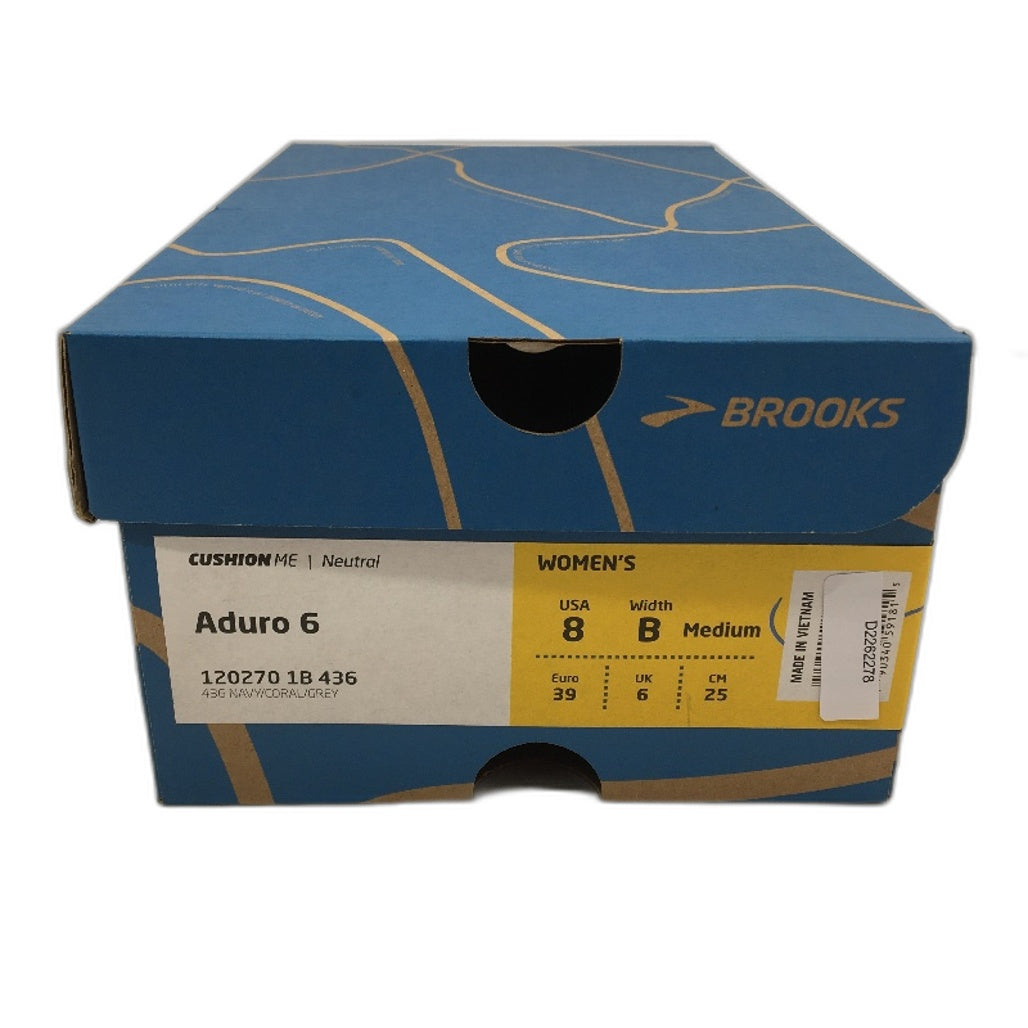 Brooks Aduro 6 Navy Blue Lightweight Running Sneakers Ladies US 8B EU 39 NEW