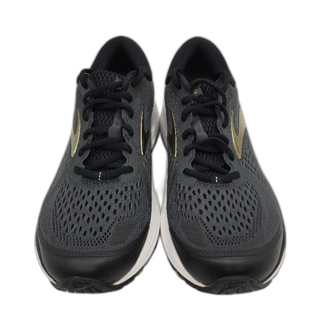 Brooks Aduro 6 Charcoal Grey & Gold Running Sneaker Shoes Mens US 9D EU 42.5 NEW