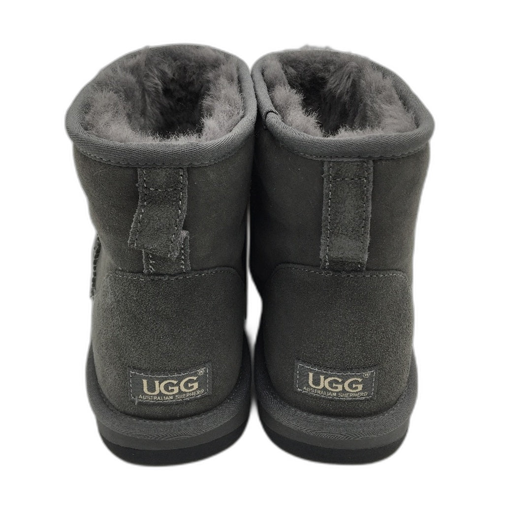 UGG Boots Australian Sheepskin Grey Mini Classic Boots Unisex EU43 M10 L12 NEW
