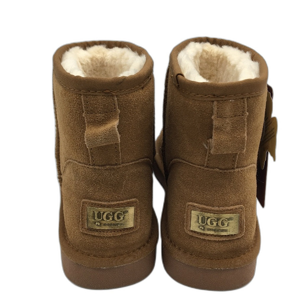 UGG 1978AUS Australian Sheepskin Tan Mini Classic Boots Unisex EU44 M11 L13 NEW