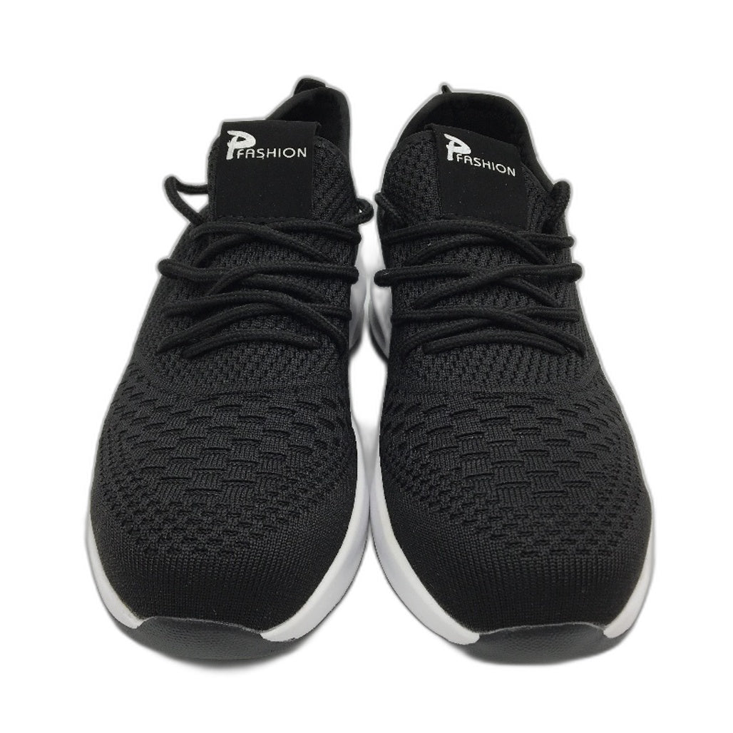 PFashion Safety Steel Toe Black Light Work Trainers Mens Size EU 42 AU 8 NEW