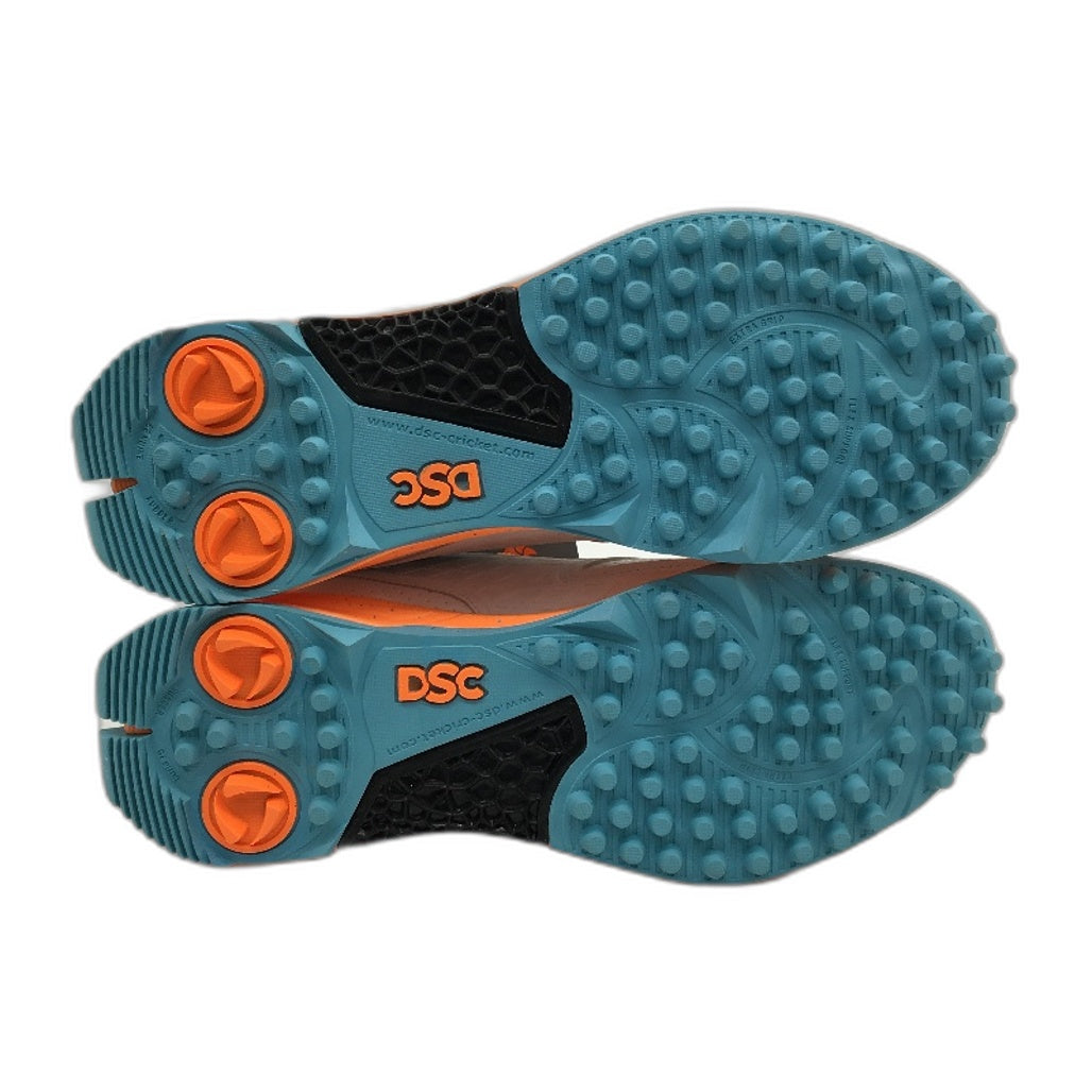 DSC Fearless Jaffa 22 White Teal Orange Cricket Sports Shoes Mens UK 10 US11 NEW